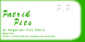 patrik pits business card